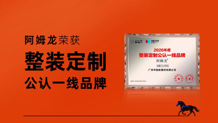 阿姆龙荣获整装定制影响力品牌
